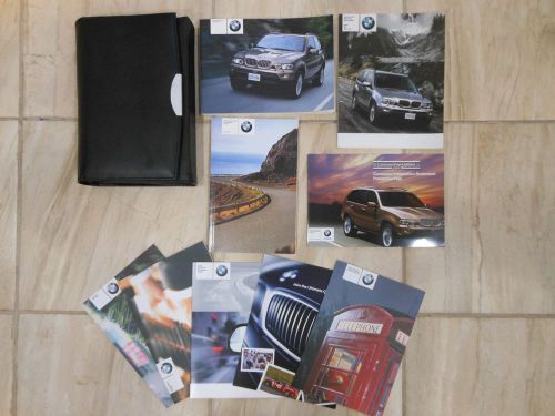 2004 bmw x5 3.0i 4.4i  owner manual set  guide books