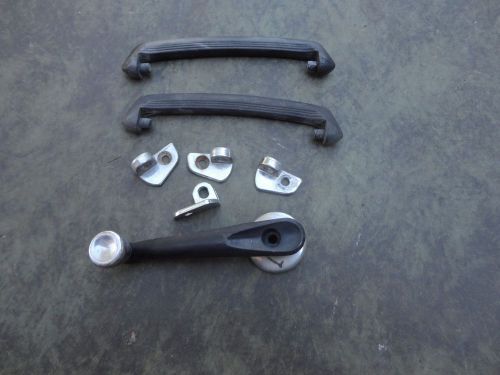 1 window handle &amp; 2 door pulls from 1967 mgb