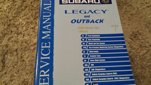 2005 subaru legacy &amp; outback service repair shop workshop manual section 7