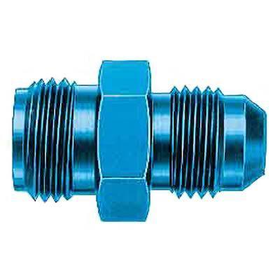 Aeroquip fbm2108 fitting straight -6 an male to 5/8-18" inverted flare blue ea