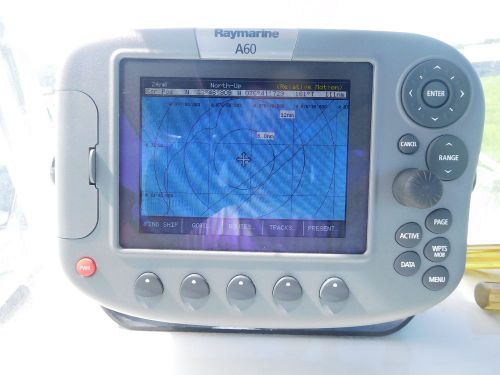 Raymarine a60 gps, dsm 25 unit, gps sensor, power cable &amp; cover