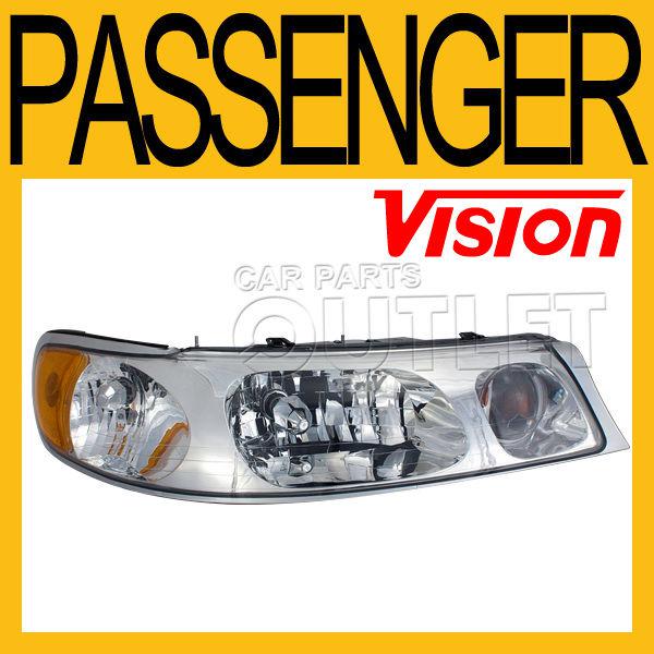 98-02 lincoln town car right head light lamp assembly replacement new 99 00 01