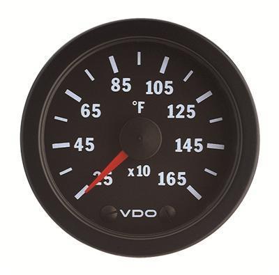 Vdo vision electrical egt/pyrometer gauge 2 1/16" dia black face 310151