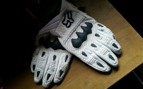 Fox racing 2016 bomber s gloves - white m bike motorcycle med