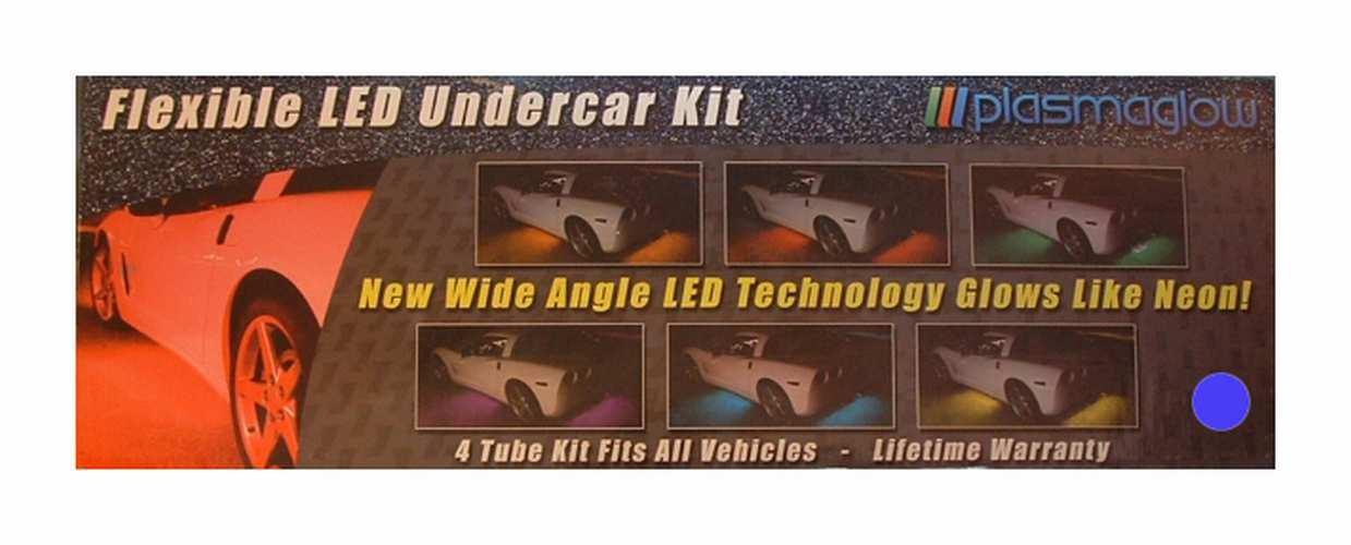 Flexible led under car kit blue plasmaglow 100% waterproof lifetime warranty