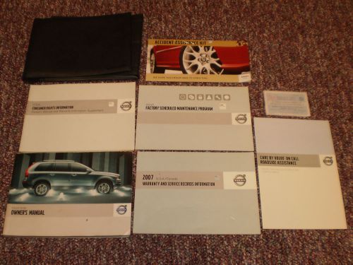 2007 volvo xc90 complete suv owners manual books navigation guide case all all