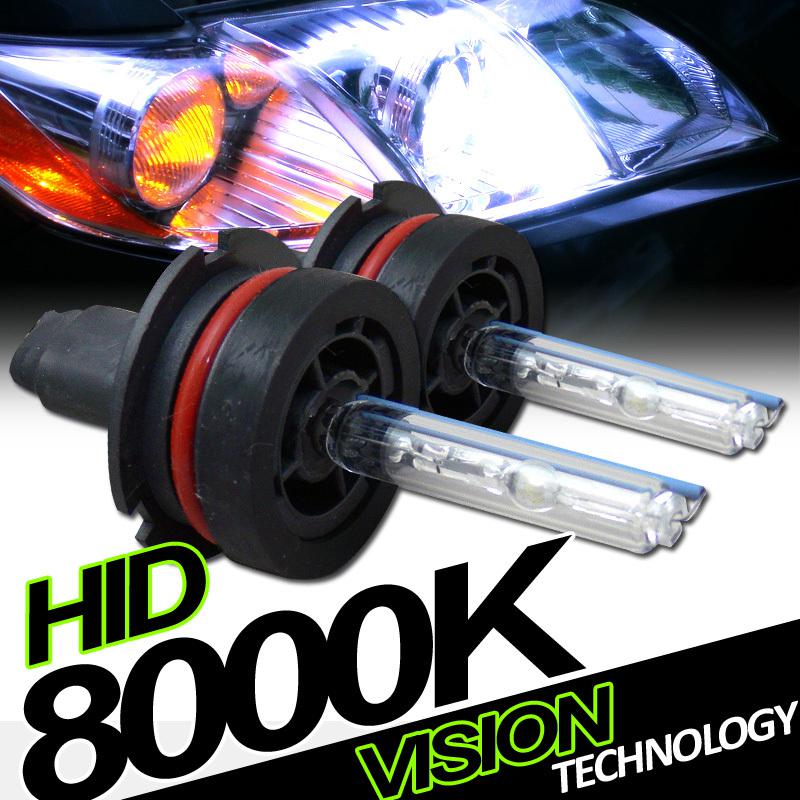 2pc 9004/hb1 bulb 8000k xenon hid conversion kit head light lamp high/low beam 3