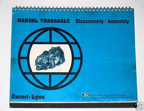 Escort lynx manual transaxle service manual