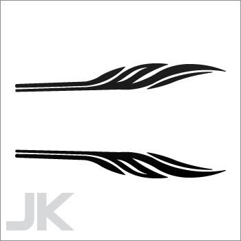 Decal stickers tribal racing design sports cars speed reverse images 0502 agx4a