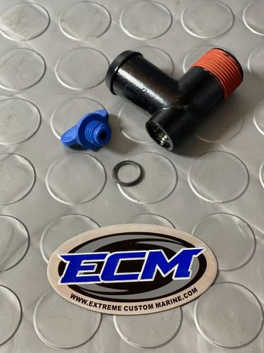 Mercury mercruiser quicksilver exhaust manifold drain elbow kit oem 22-862210a01