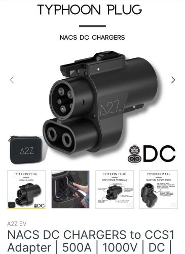 Tesla supercharger adapter a2z ev nacs to ccs1 - the typhoon adapter ford,rivian