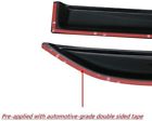 2018-2024 tape-on side window visor deflectors for gmc terrain sle slt at4 smoke