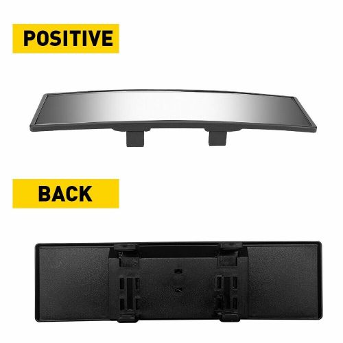 Car universal 240mm wide flat on interior clip rear view clear mirror universal