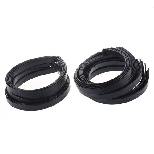 1/2&#034; black plastic hair headband - 36 piece w6c55355-