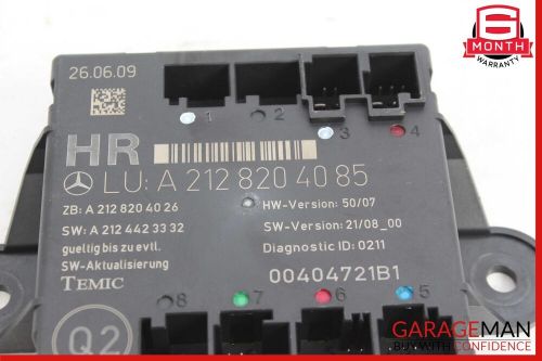 08-18 mercedes w212 e550 c350 rear right side door control module oem