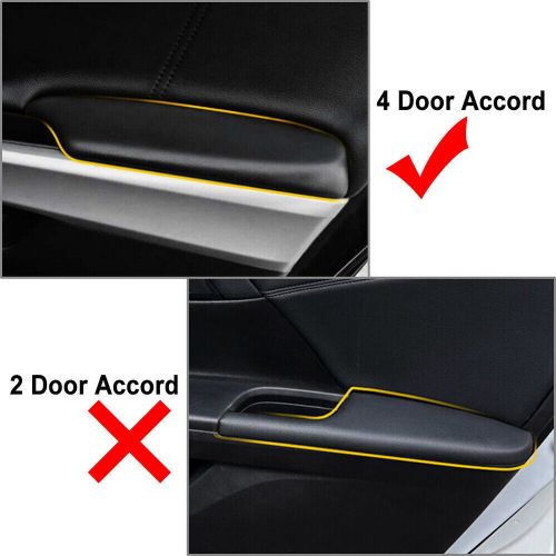 Rear door armrest panel lid cover for honda accord crosstour 4 door sedan 1x