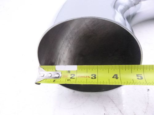 Exhaust elbow 90° 4-3/4&#034; x 5&#034; aluminized steel 10&#034;