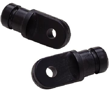 Bimini top internal eye ends pair 7/8" black boat marine