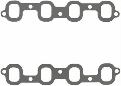 Fel-pro 12372 performance intake manifold gasket sets 1.90" x 1.40" port chevy -