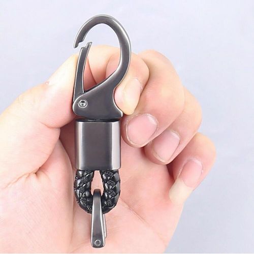 Blcak new carbon fiber remote car key cover chain for audi a1-a8 q3 q5 s4 r8 p