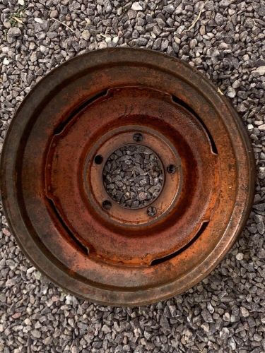 Jeep willys cj 41-71 oem 15x4.5 wheel rim 5 x 5.5 lug riveted style orig paint