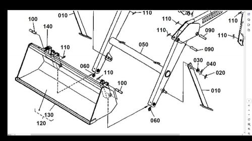 Kubota b7610 parts manuals 350pg with exploded diagrams for b 7610 hsd b7610hsd