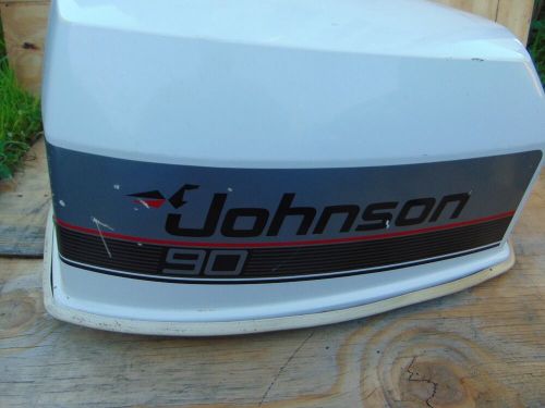 1986-1990 omc johnson seahorse 90 hp v-4 vro outboard hood cowl shroud housing