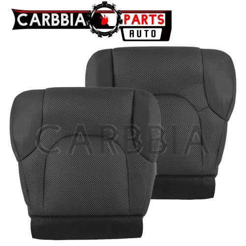 Driver &amp; passenger bottom cloth seat cover gray for 2005-2019 nissan frontier