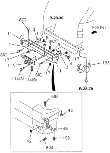 Genuine honda bolt (8x20) 8-94241-804-0