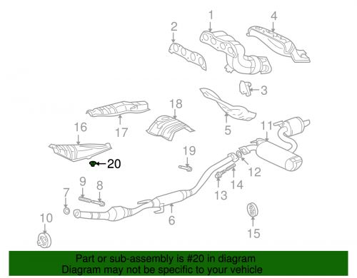 Genuine toyota heat shield nut 90182-a0005