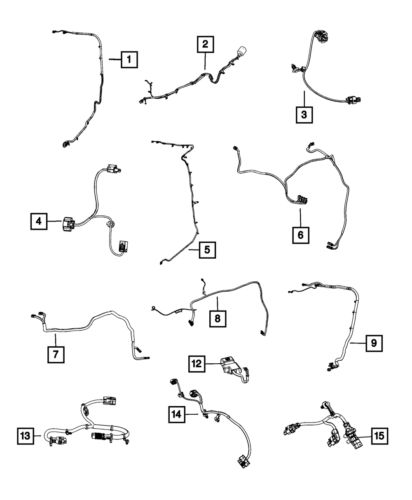 Genuine mopar jumper wiring 68349609ab