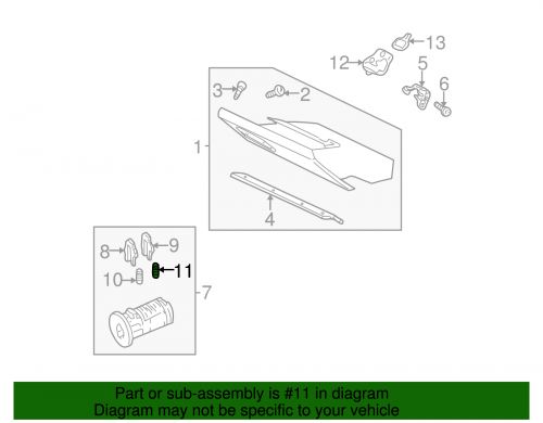 Genuine gm lock cylinder spring 19120144