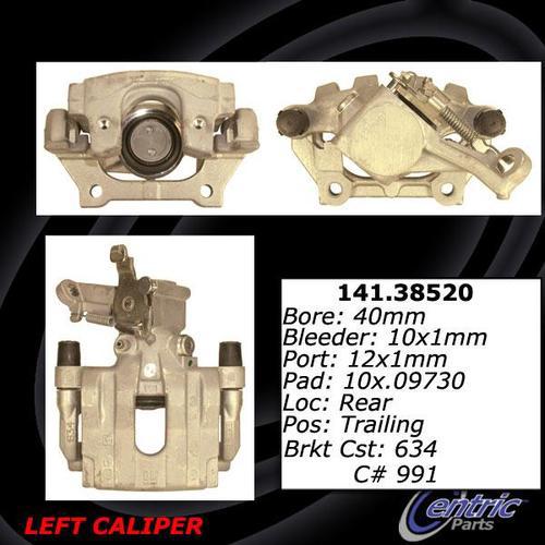 Centric 141.38519 rear brake caliper-premium semi-loaded caliper-preferred