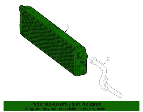 Genuine mercedes-benz oil cooler 164-500-07-00