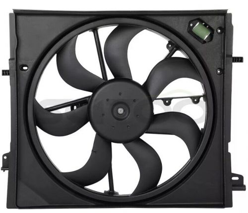 For 2017 18-2019 nissan rogue sport radiator black cooling fan assembly 2.0l l4