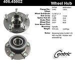 Centric parts 406.45002 rear hub assembly