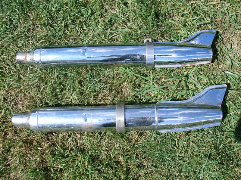 Harley davidson big twin panhead & shovelhead exhaust muffler