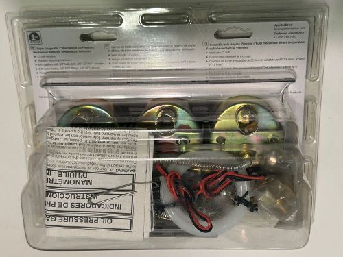 New sealed bosch style line 2&#034; triple gauge kit (black) fst8218