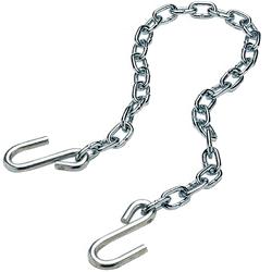 Boat/utility/pwc towable trailer safety chain with s hooks