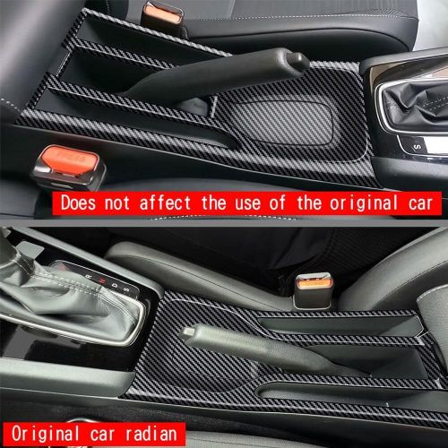 For honda wr-v wrv abs carbon fiber center console handbrake frame cover trim~