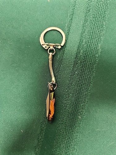 Miniature working pocket knife key chain