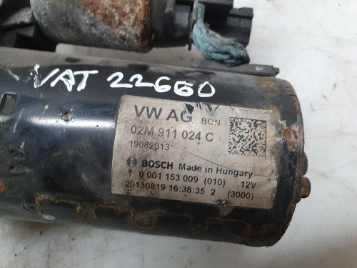 Audi q3 starter motor 2.0 diesel 6 speed manual 2013 cfgc