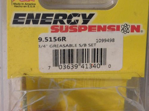 Energy suspension 9.5156r sway bar bushing 3/4&#034; greasable set, 1 pair