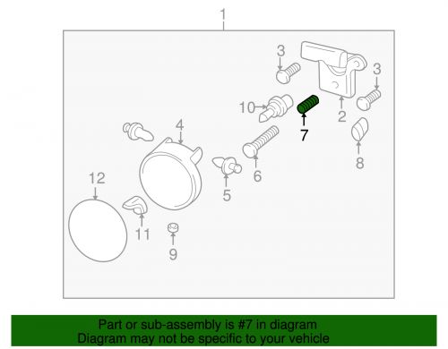 Genuine gm fog lamp assembly spring 16521608