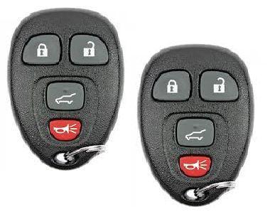 2x buick gmc pontiac saturn four buttons remote shell (no electronic inside)