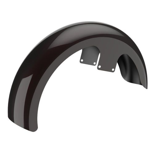 Black forest 21&#034; reveal wrapper hugger front fender fits 09+ harley street road