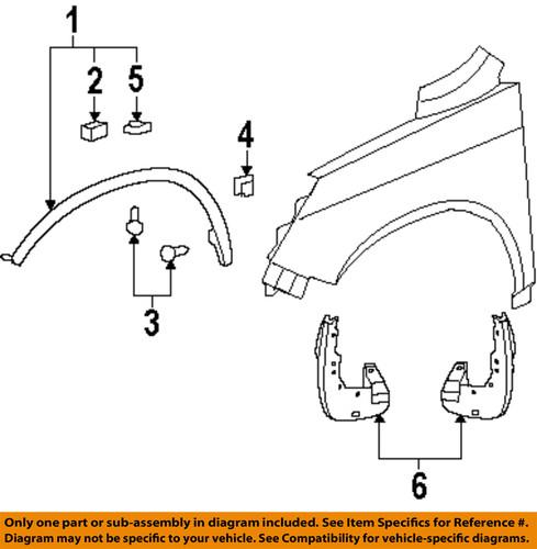 Honda oem 08p08-swa-100 mud flap-front splash guards