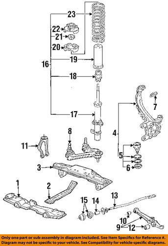 Honda oem 51355-sm4-040 control arm/suspension control arm