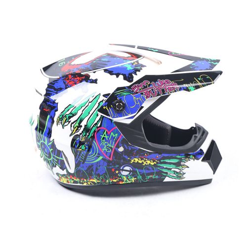 Adult helmet +gloves +goggles for dirt bike dot motorcycle motocross mx atv