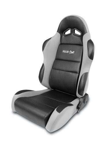 Scat sportsman racing seat - left - gray vinyl/velour